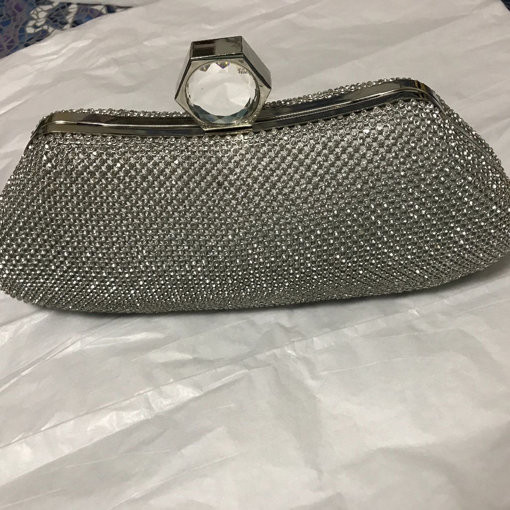 Brand New Crystal Clasp Evening Clutch Brand New Crystal Clasp Evening Clutch